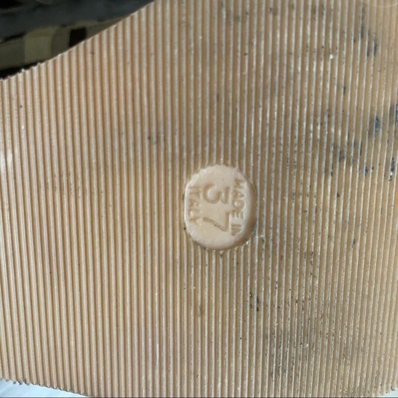 VICINI wedge Slingback kork patterned sandal - Picture 6 of 7